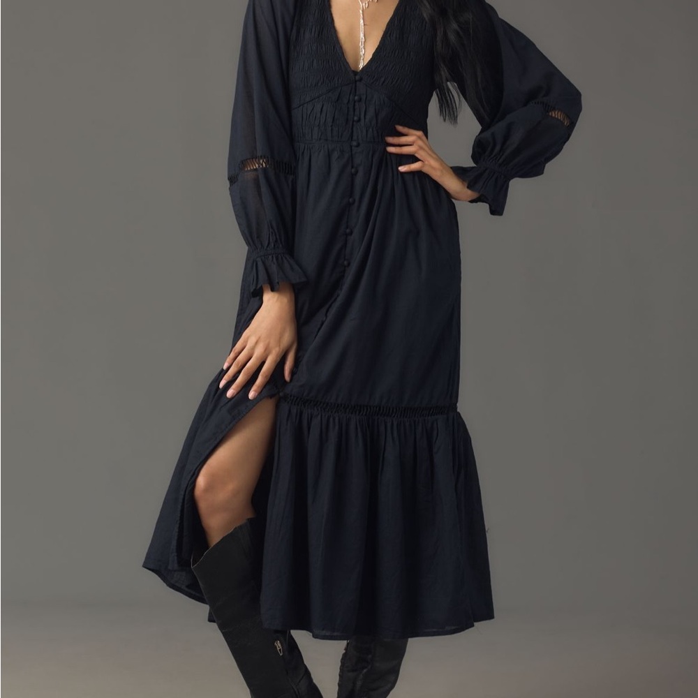The Peregrine Midi Dress: long sleeve edition